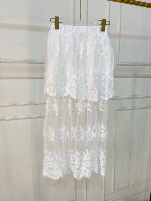 Women High Fashion Lacey Skirts